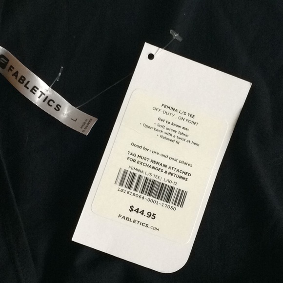 Fabletics open back NWT top L - Picture 3 of 5